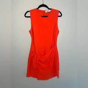 Line & Dot shift dress in a classy red.